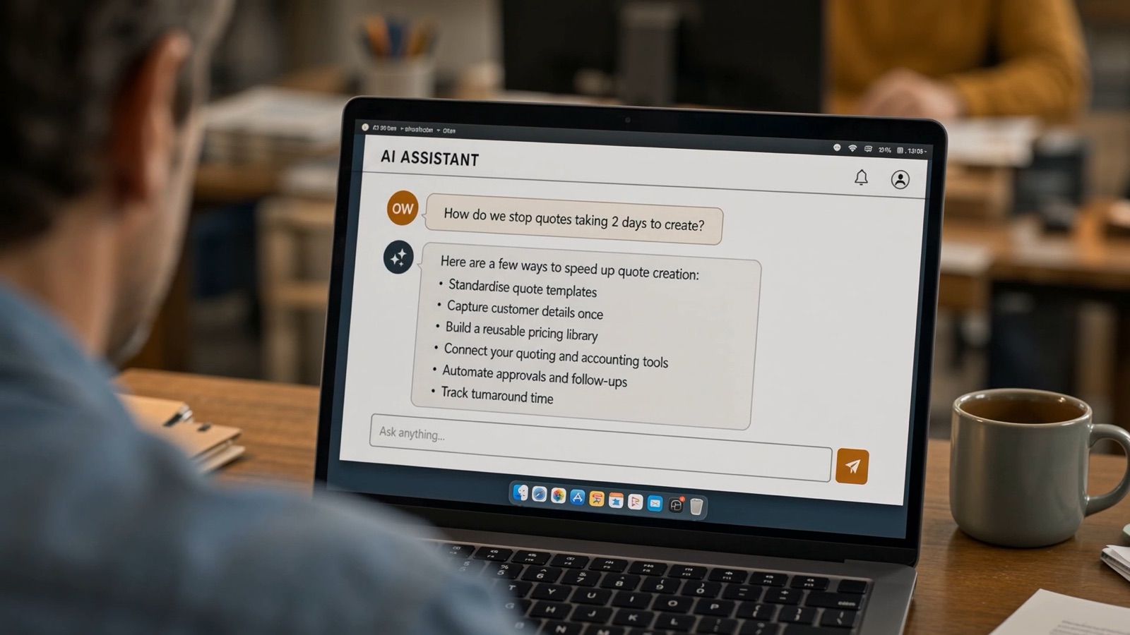 The owner reading generic AI advice about speeding up quote creation